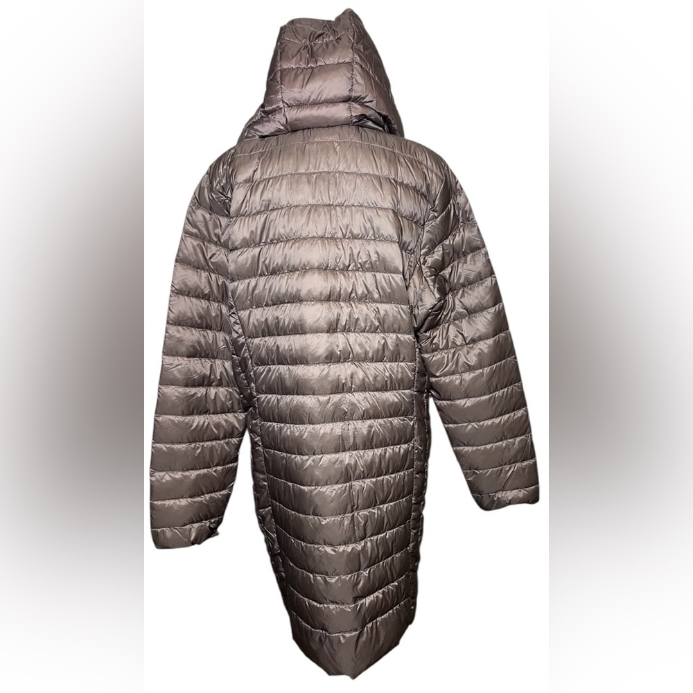 32 Degrees Heat NWT Women's Hooded Packable Down Puffer Jacket Taupe Brown 2X LG - Picture 4 of 14
